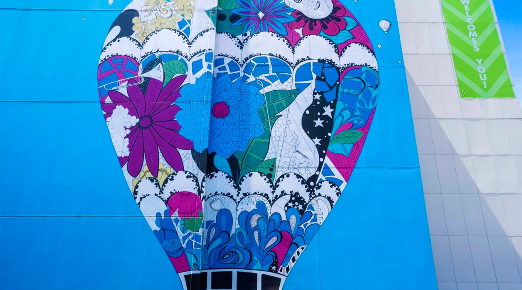 painted mural on building